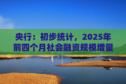 央行：初步统计，2025年前四个月社会融资规模增量累计为16.34万亿元，比上年同期多3.61万亿元