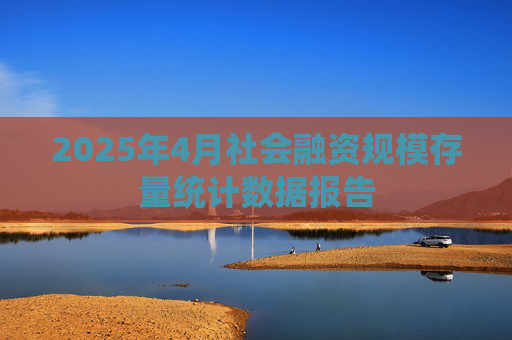 2025年4月社会融资规模存量统计数据报告
