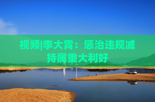视频|李大霄：惩治违规减持属重大利好