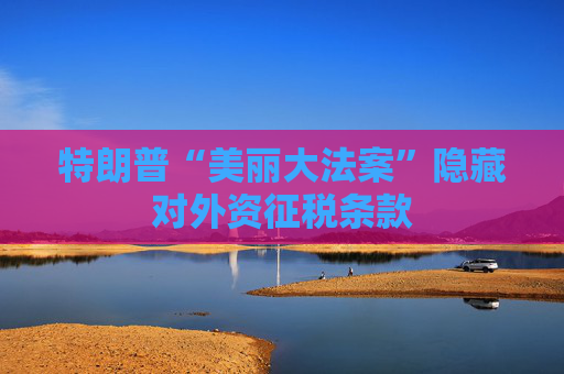 特朗普“美丽大法案”隐藏对外资征税条款