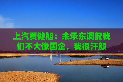 上汽贾健旭：余承东调侃我们不大像国企，我很汗颜