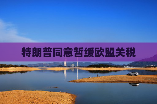 特朗普同意暂缓欧盟关税
