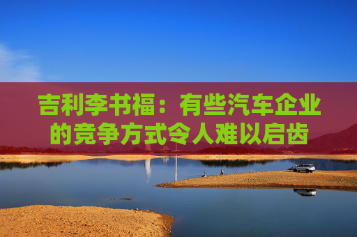 吉利李书福：有些汽车企业的竞争方式令人难以启齿
