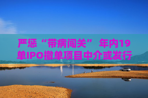 严惩“带病闯关” 年内19单IPO撤单项目中介或发行人受罚  第1张