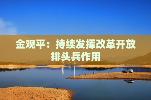 金观平：持续发挥改革开放排头兵作用