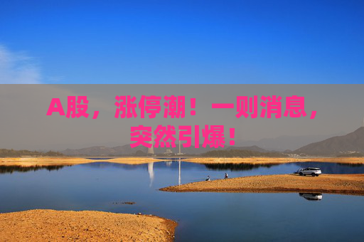 A股，涨停潮！一则消息，突然引爆！