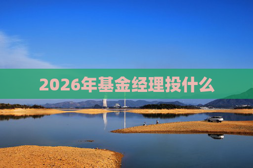 2026年基金经理投什么  第1张