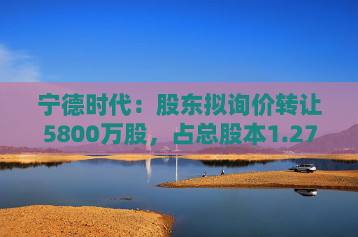 宁德时代：股东拟询价转让5800万股，占总股本1.27%