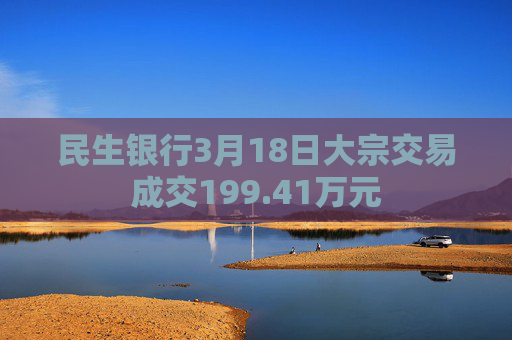 民生银行3月18日大宗交易成交199.41万元