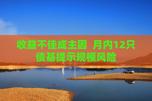 收益不佳成主因  月内12只债基提示规模风险 第1张