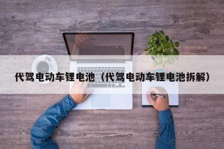 代驾电动车锂电池（代驾电动车锂电池拆解）
