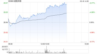 威胜控股午后涨超7% 附属中标巴西电力巨头CEMIG供货订单