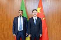 财政部部长蓝佛安会见埃塞俄比亚财政部部长希德