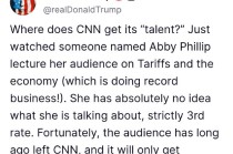 特朗普：CNN记者三流水平 全是失败者