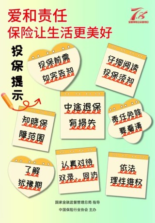 7.8 | 2025年“7.8全国保险公众宣传日”海报4——投保提示