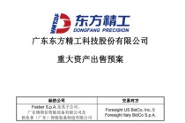 002611，拟7.74亿欧元出售资产