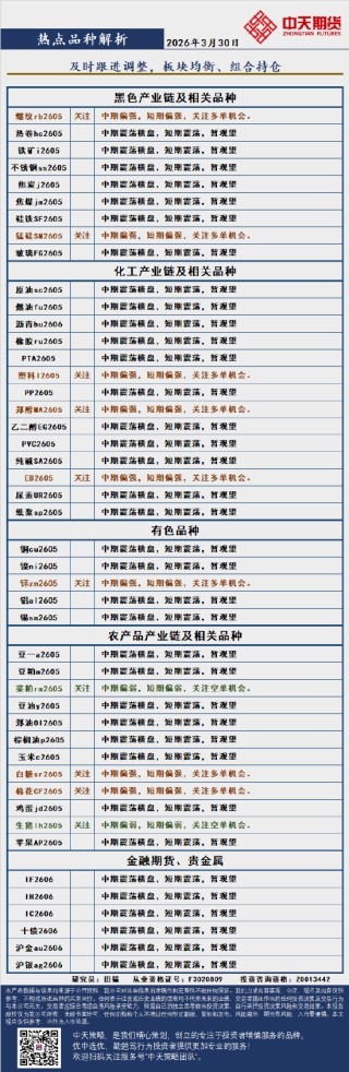 中天策略:3月30日市场分析