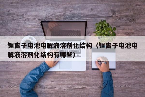 锂离子电池电解液溶剂化结构（锂离子电池电解液溶剂化结构有哪些）  第1张