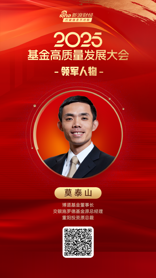 2025公募基金领军人物TOP榜：博道基金莫泰山新进荣誉榜 排名第53  第1张