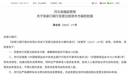 时隔半年再定增！张家口银行频频补充资本背后，盈利能力亟待改善  第1张