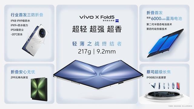 vivo X Fold5发布：能和苹果生态互补的三防大折叠手机  第2张