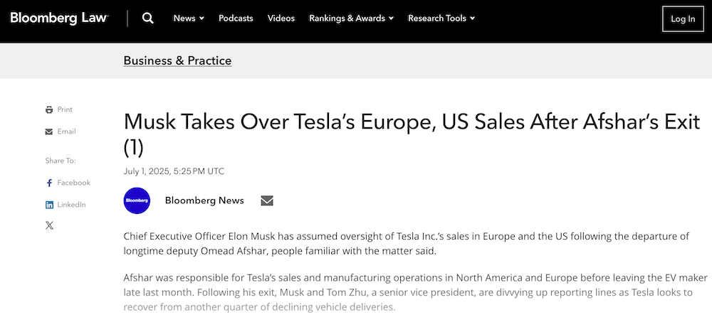 突发！马斯克开掉心腹高管，朱晓彤接管特斯拉全球制造  第2张