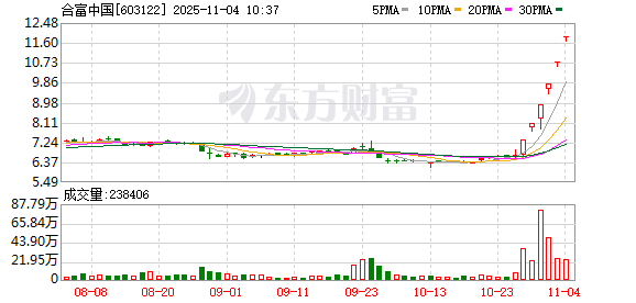合富中国连收6个涨停板 第1张 合富中国连收6个涨停板 第1张