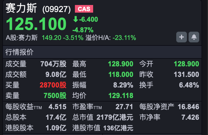 调整延续，恒指低开超250点 赛力斯上市破发  第3张