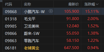 收评：港股恒指跌0.2% 科指跌0.25% 科网股普跌 内房股活跃 小鹏汽车涨超15%  第3张