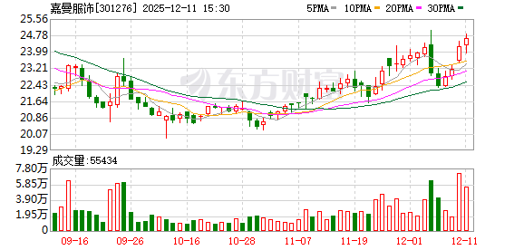 嘉曼服饰：公司暂未开展跨境电商  第1张