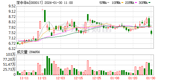 深中华A股价异动 2025年净利润预计增长113.71%—220.57%  第1张