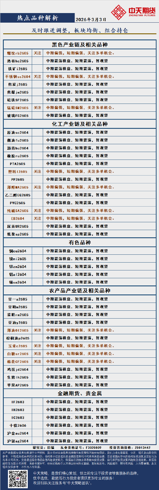中天策略:3月3日市场分析  第3张