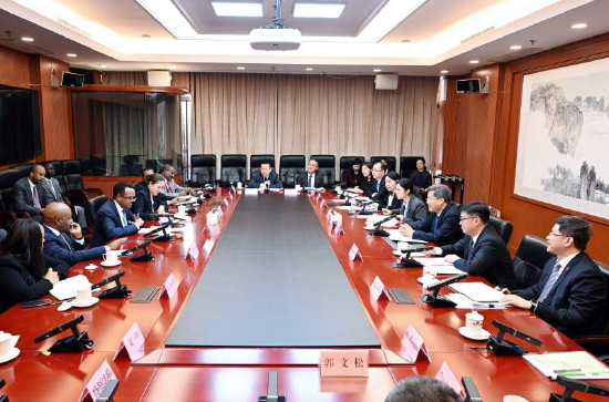 财政部部长蓝佛安会见埃塞俄比亚财政部部长希德  第2张